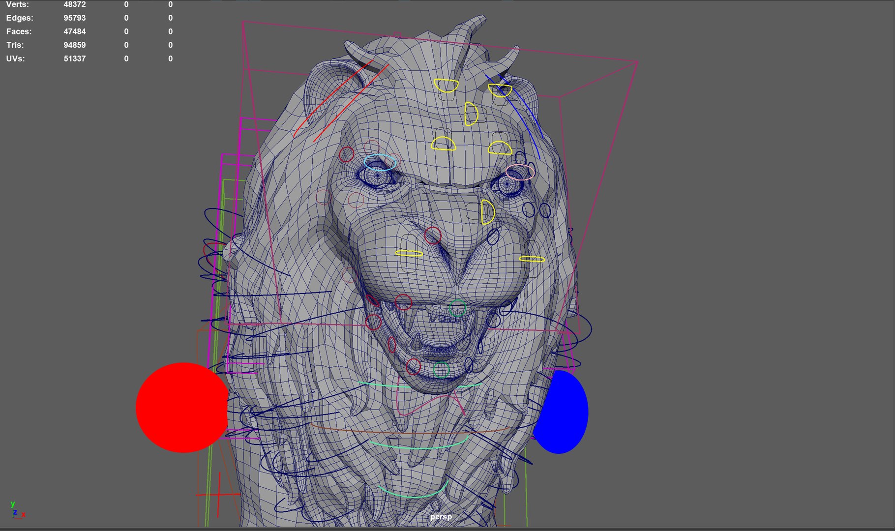 Lion Set Rig 3D Model - TurboSquid 1413254