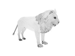 lion set rig 3D model