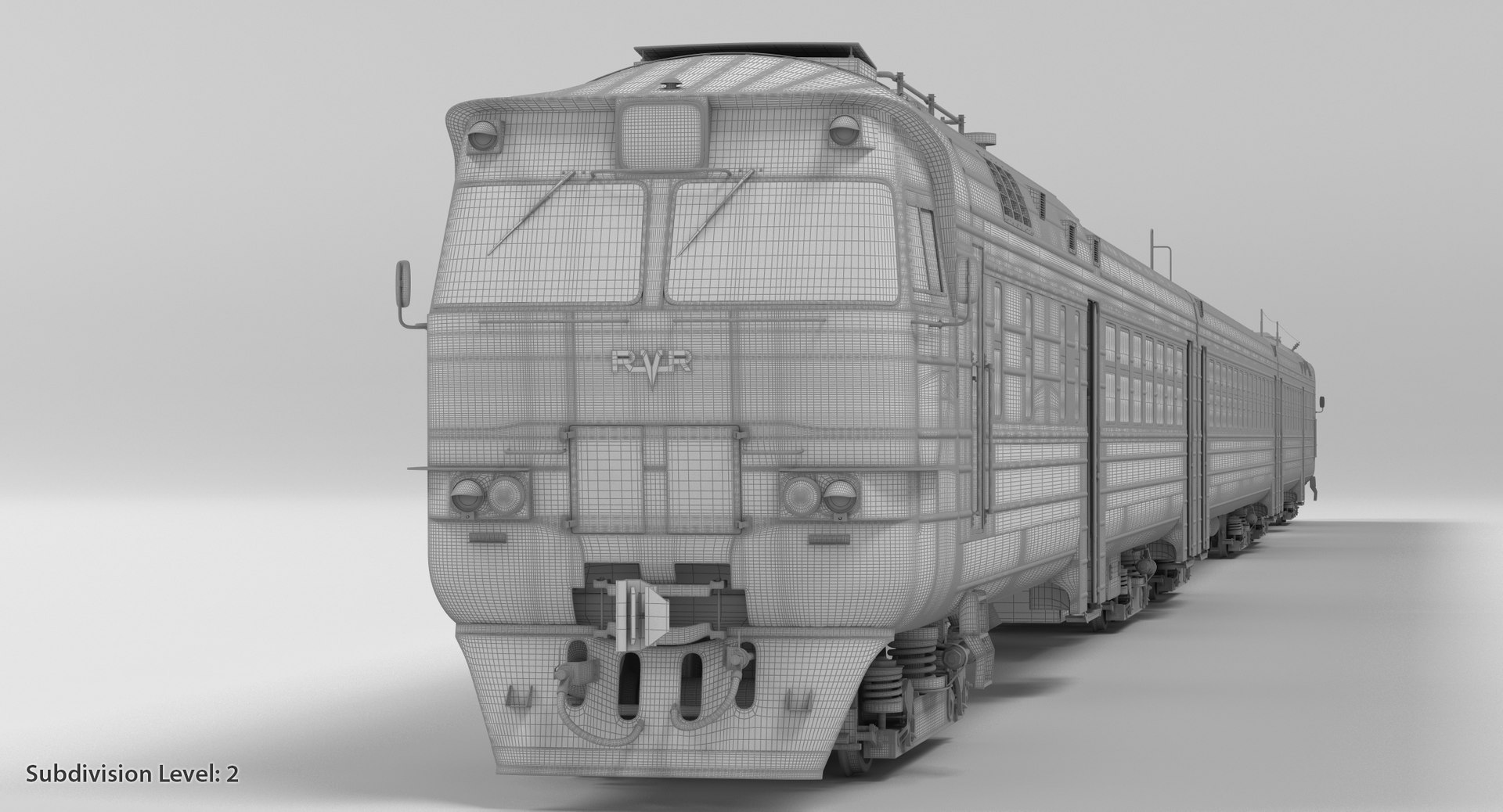 3d Model Dr1a Diesel Passenger Train
