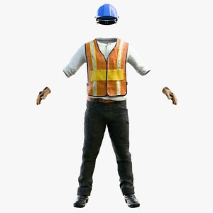 3D Construction Worker Outfit 2
