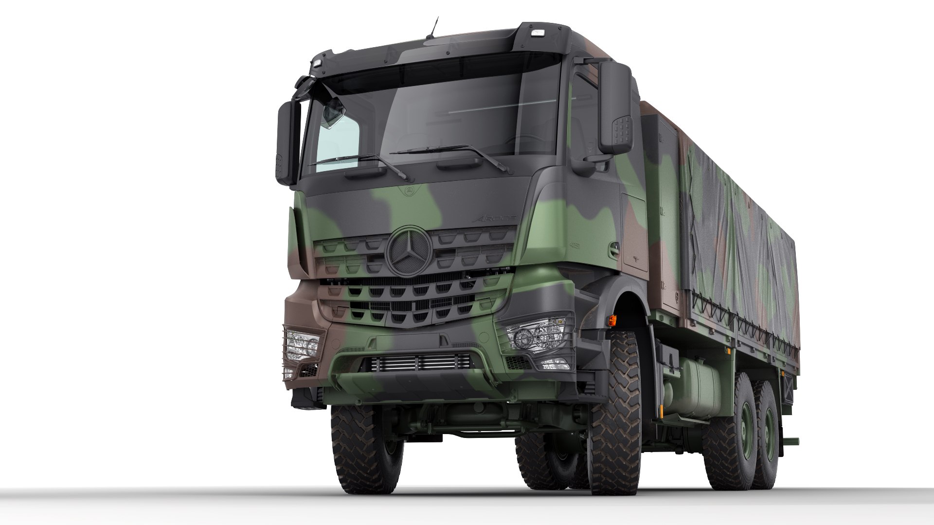 Mercedes Arocs Box Truck 6X6 3D model - TurboSquid 2070347