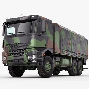 Mercedes Arocs Box Truck 6X6 3D model