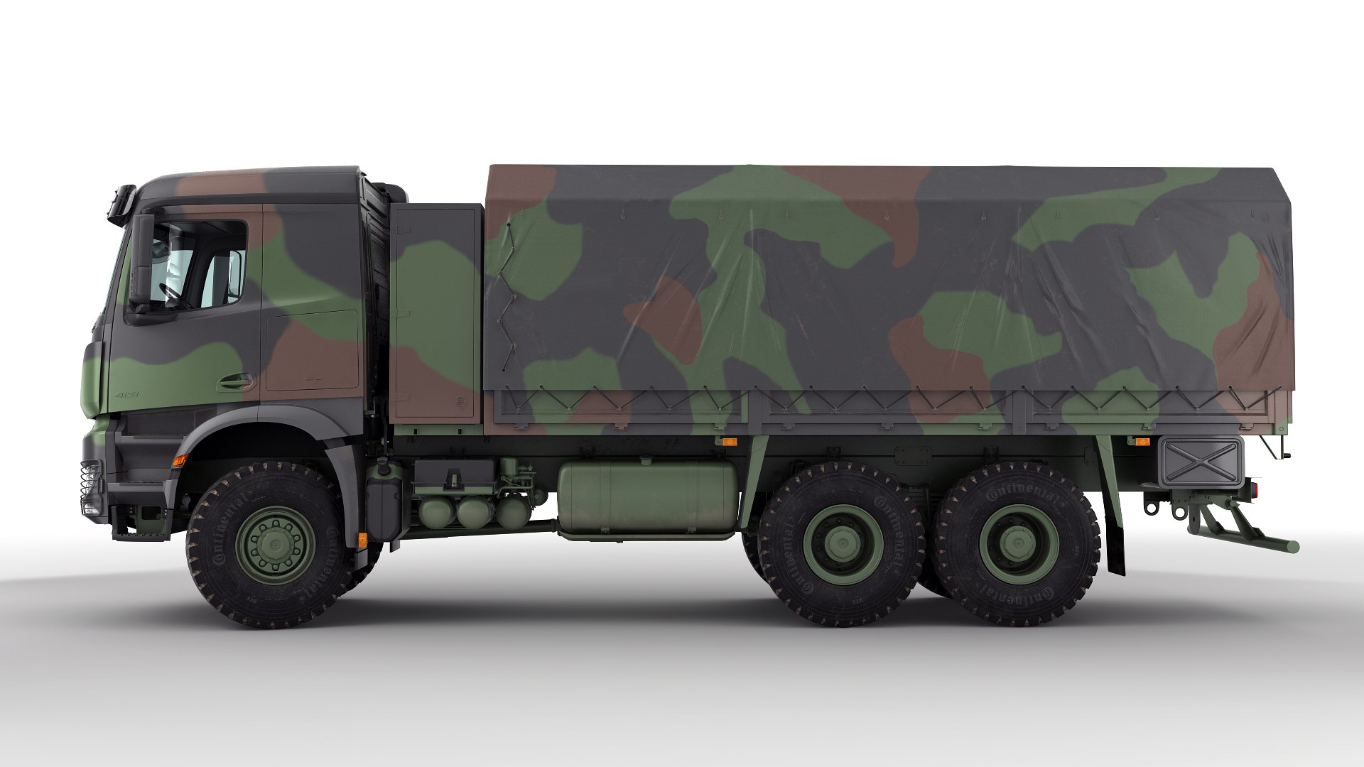 Mercedes Arocs Box Truck 6X6 3D Model - TurboSquid 2070347