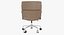 Eames Executive Chair Chromgestell Braunes Leder