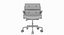 Eames Executive Chair Chromgestell Braunes Leder