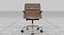 Eames Executive Chair Chromgestell Braunes Leder