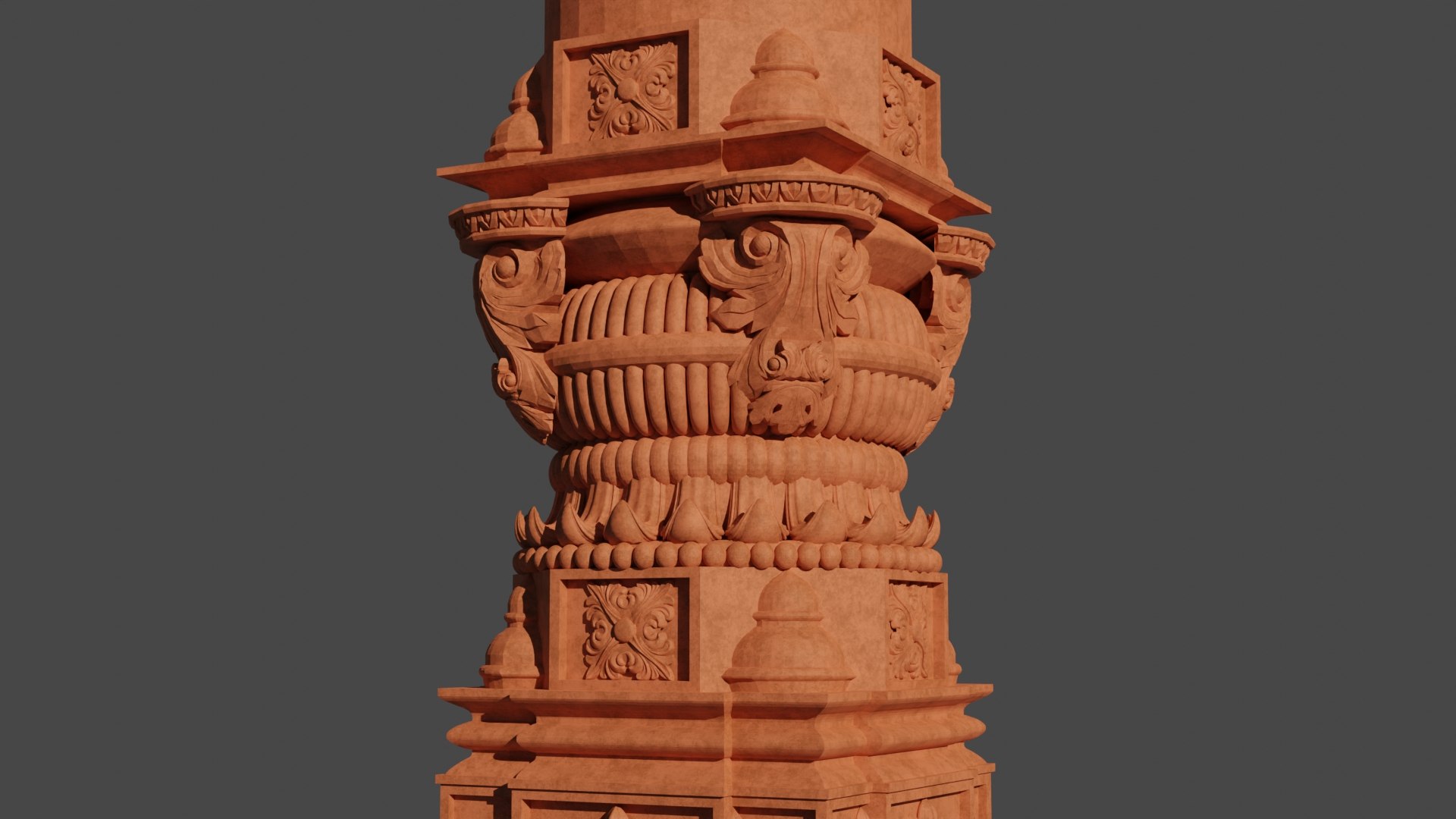 Free 3d Indian Temple Pillar 2 Turbosquid 2005754