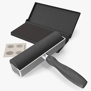Fingerprint Ink Roller And Pad