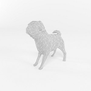 animal dog mammal 3D