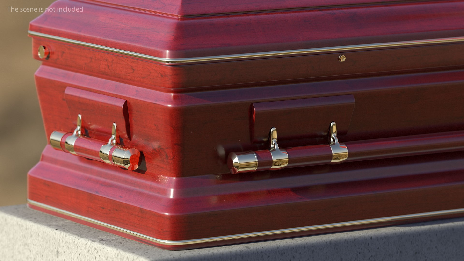 Open wooden funeral casket model - TurboSquid 1548379
