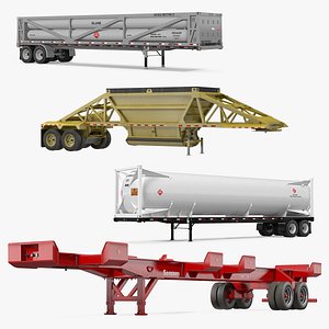 Trailers 3D Models Collection 5
