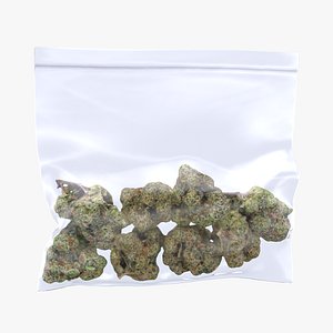 Bag of Cannabis 3D model