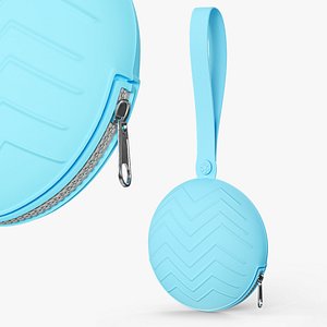 Travel Pacifier Storage Pouch Blue