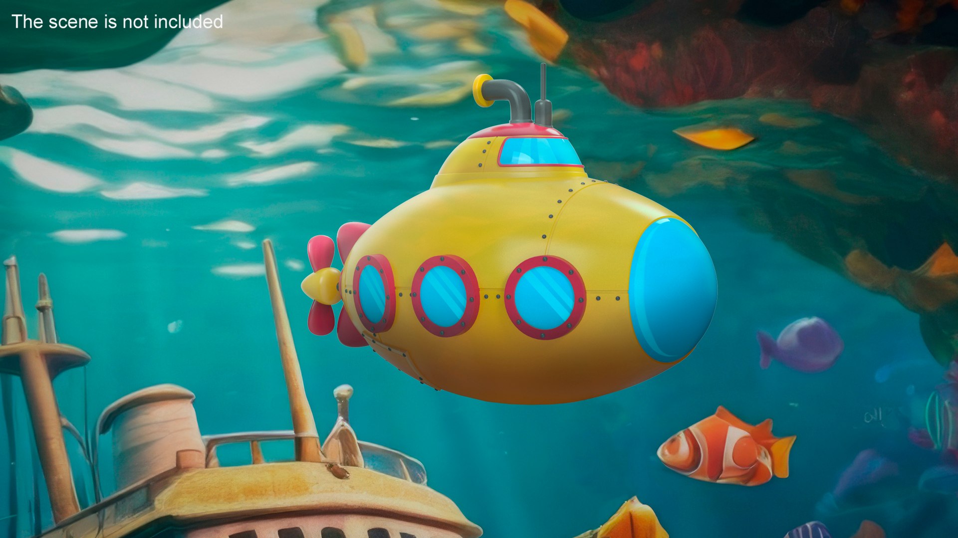 3D Cartoon Yellow Submarine https://p.turbosquid.com/ts-thumb/VP/wFqlIh/2V/cartoonyellowsubmarinevray3dmodel006/jpg/1710684735/1920x1080/fit_q87/02ceb2969e06adb88f0fcb6a3a7cd208214b6fde/cartoonyellowsubmarinevray3dmodel006.jpg