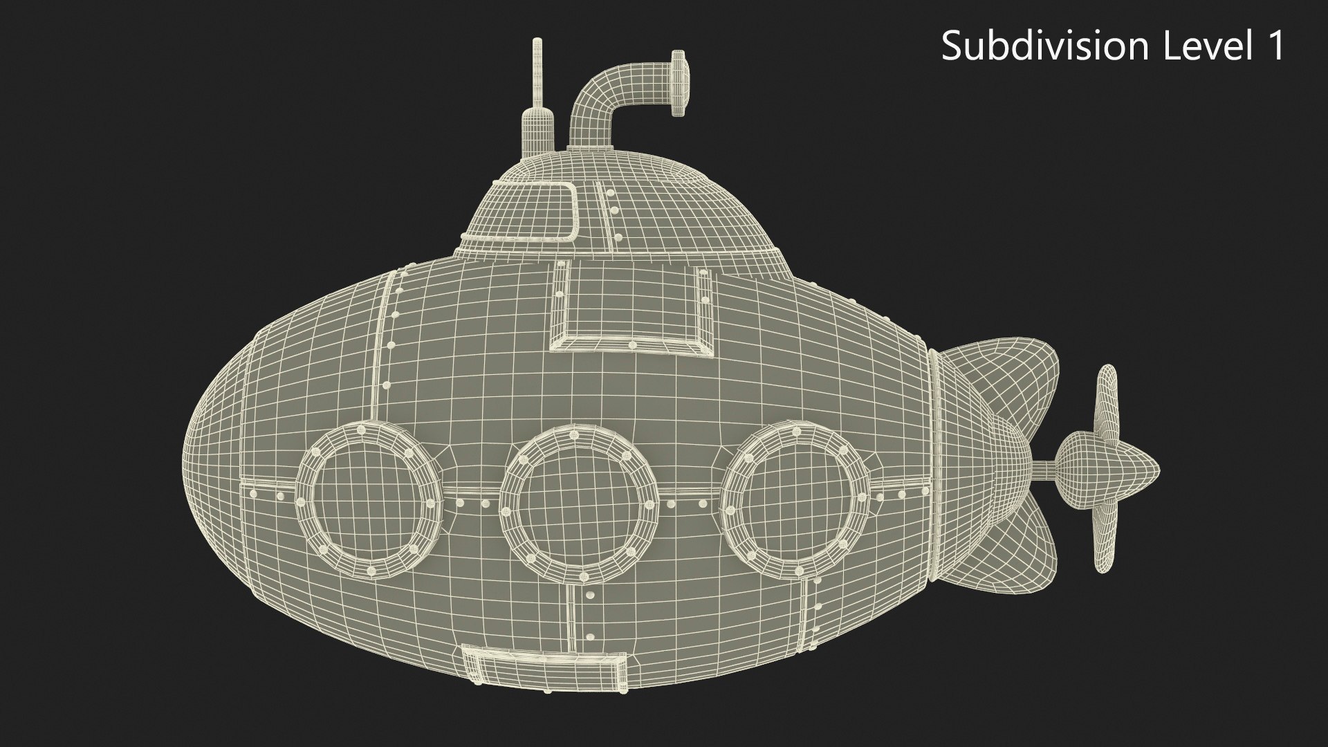 3D Cartoon Yellow Submarine https://p.turbosquid.com/ts-thumb/VP/wFqlIh/85/cartoonyellowsubmarinevray3dmodel019/jpg/1710684772/1920x1080/fit_q87/752ab58a7b02c9a74a7efe0ecd4d5d4466d15c2e/cartoonyellowsubmarinevray3dmodel019.jpg