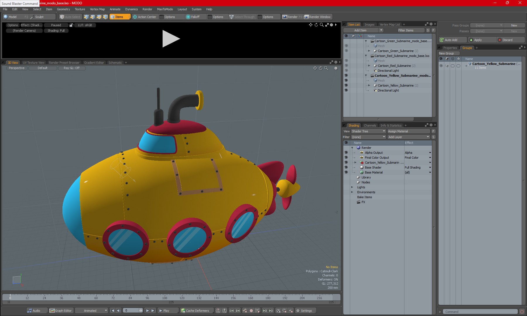 3D Cartoon Yellow Submarine https://p.turbosquid.com/ts-thumb/VP/wFqlIh/9N/cartoonyellowsubmarinevray3dmodel026/jpg/1710684793/1920x1080/fit_q87/c0a711433f10e33a3870fb45c50def95b0fd481c/cartoonyellowsubmarinevray3dmodel026.jpg