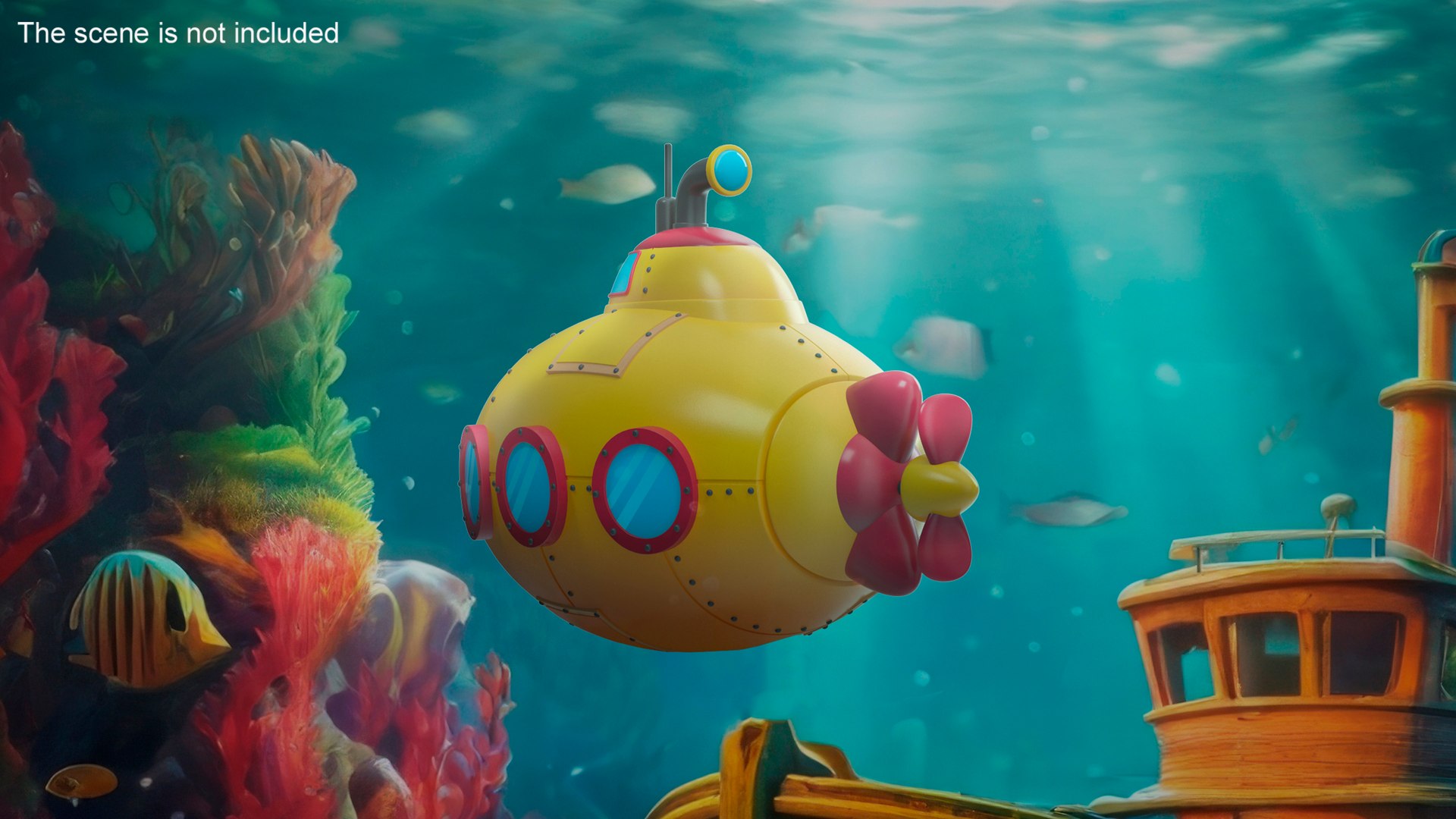 3D Cartoon Yellow Submarine https://p.turbosquid.com/ts-thumb/VP/wFqlIh/gQ/cartoonyellowsubmarinevray3dmodel004/jpg/1710684731/1920x1080/fit_q87/deef4bd9776639e758467326422c0cb4221a2672/cartoonyellowsubmarinevray3dmodel004.jpg