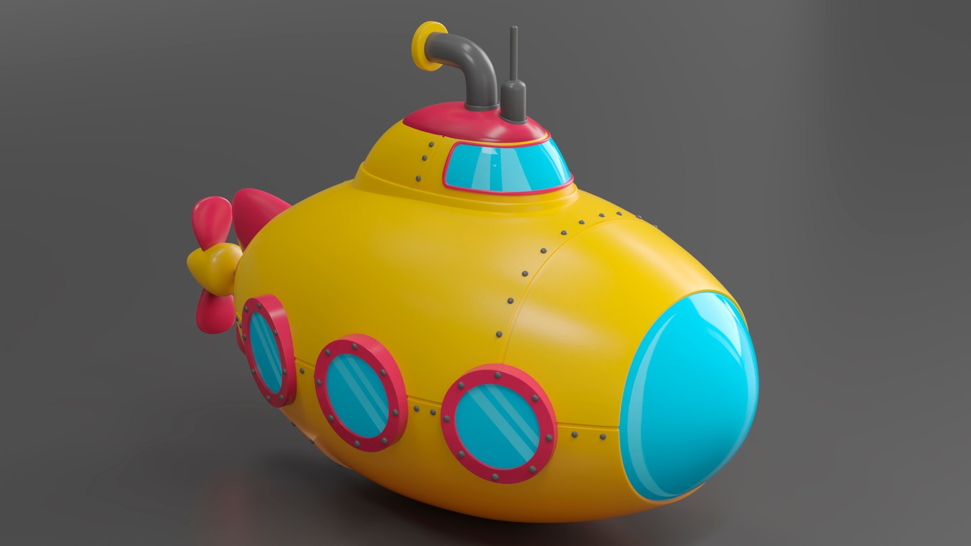3D Cartoon Yellow Submarine https://p.turbosquid.com/ts-thumb/VP/wFqlIh/rU/reproduction_cartoon_yellow_submarine_002/jpg/1715847536/1920x1080/fit_q87/31b285458763cba34668adaf14df87a1056b1b64/reproduction_cartoon_yellow_submarine_002.jpg