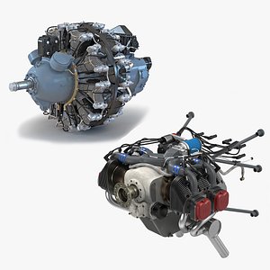 Piston Aircraft Engines Collection 2