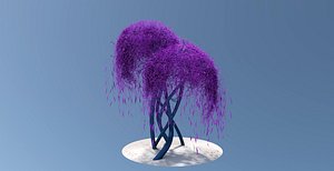 alien tree sci-fi space environment 3D model