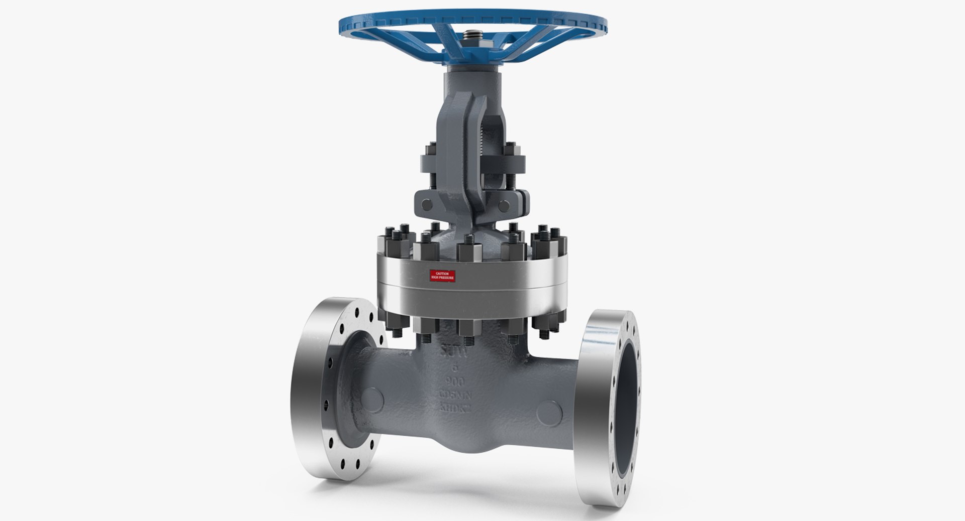 Stem Resilient Wedge Gate Valve 3D model preview