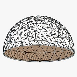 Geodesic Dome V6  Construction 3D model
