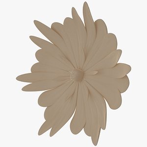 Realistic Flower With Sculpt 3D model