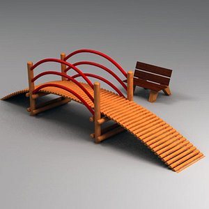 3d bridge playground play model
