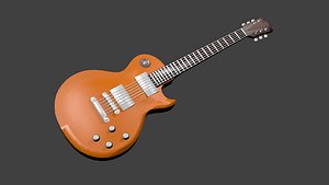 electric les guitar 3d model