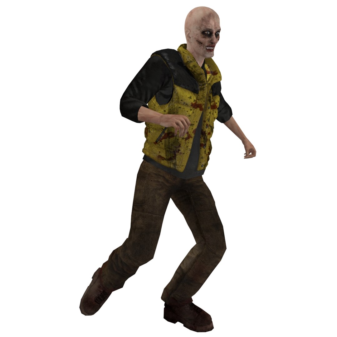 pack rigged zombies 3d model