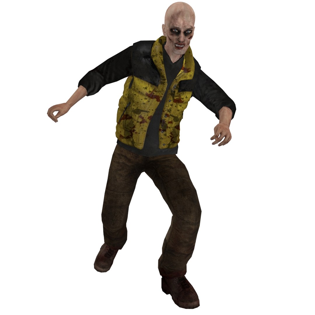 pack rigged zombies 3d model