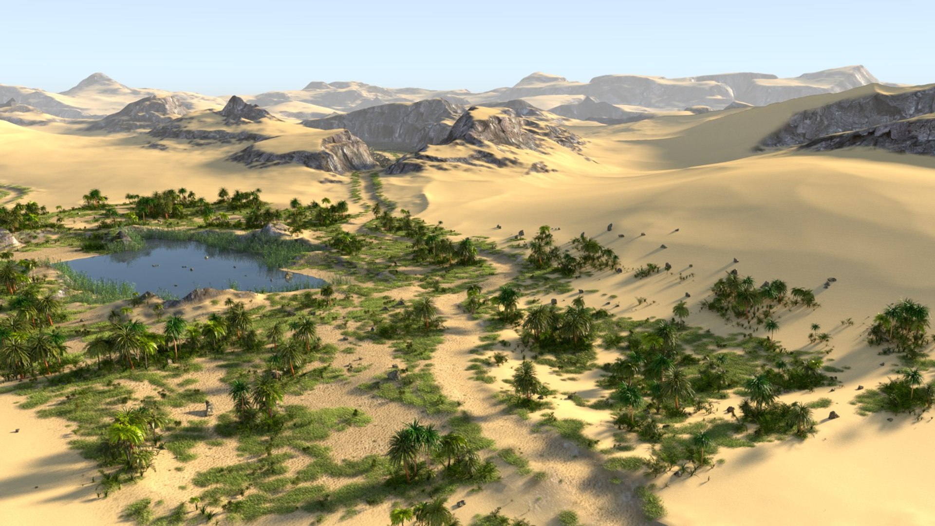 3D Oasis - TurboSquid 1378011