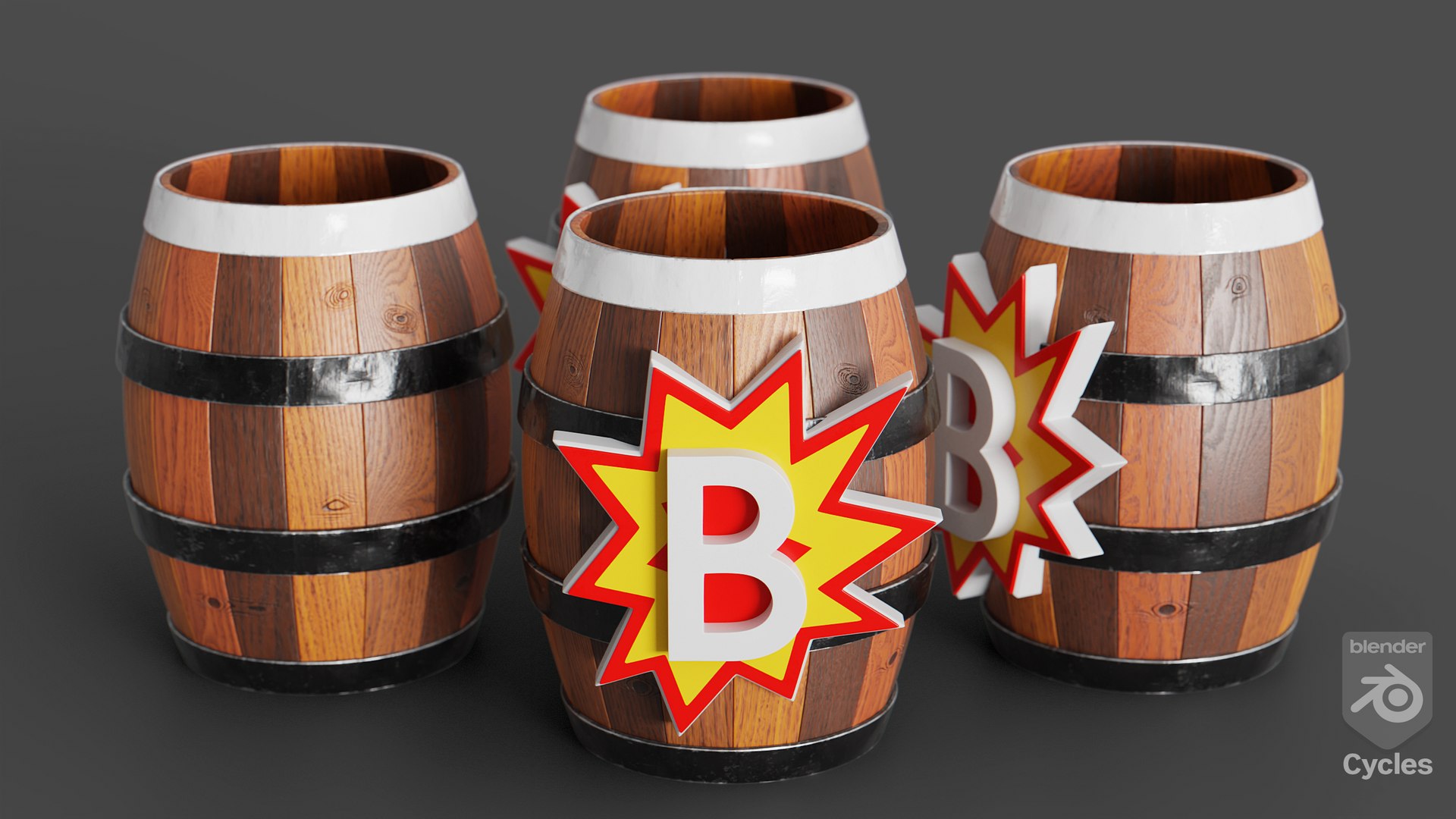 Donkey Kong  Wood  Barrel Collection 3D model https://p.turbosquid.com/ts-thumb/VQ/M7O9HD/Mk/cyclesrender/png/1740164422/1920x1080/fit_q87/810350d2c3c3013f9cffd3bc93648a4e5c20497e/cyclesrender.jpg