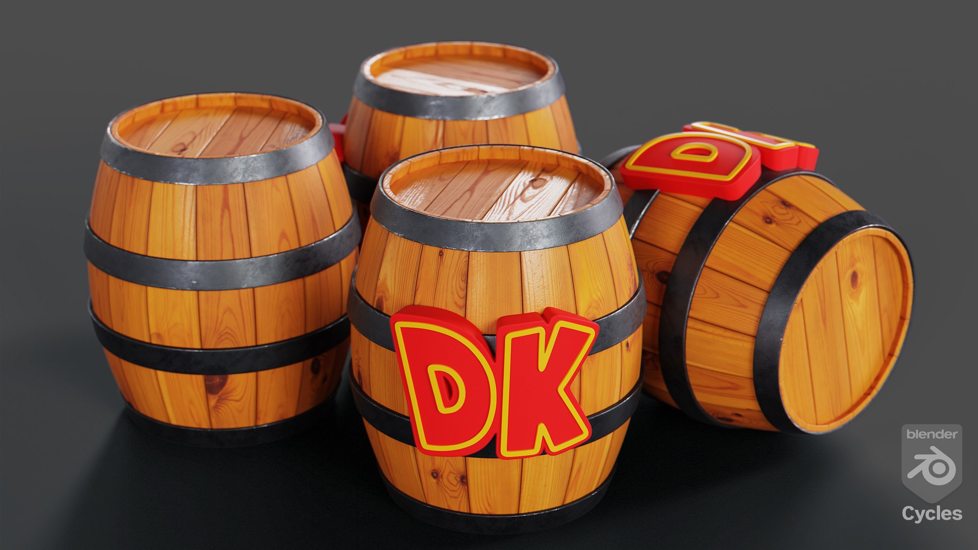 Donkey Kong  Wood  Barrel Collection 3D model https://p.turbosquid.com/ts-thumb/VQ/M7O9HD/Or/cyclesrender/png/1740164105/1920x1080/fit_q87/fdb778a0b3f6f7c28b9c3474c6587aef187a589d/cyclesrender.jpg