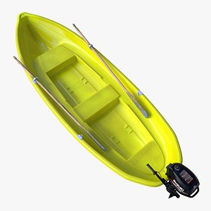 rowing boat 3d max