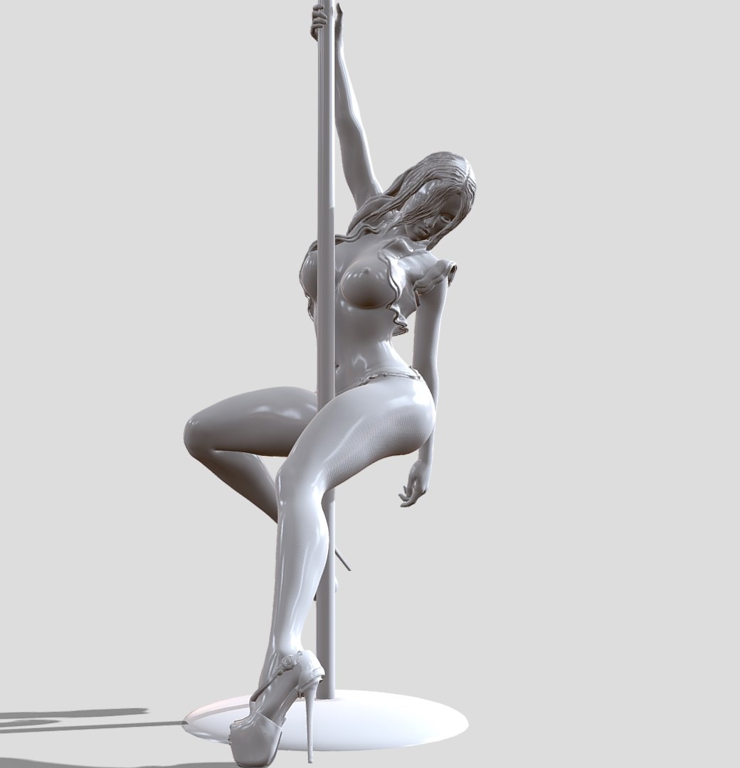 3d Stripper Poledance Nude1 3d Printable Turbosquid 1825471
