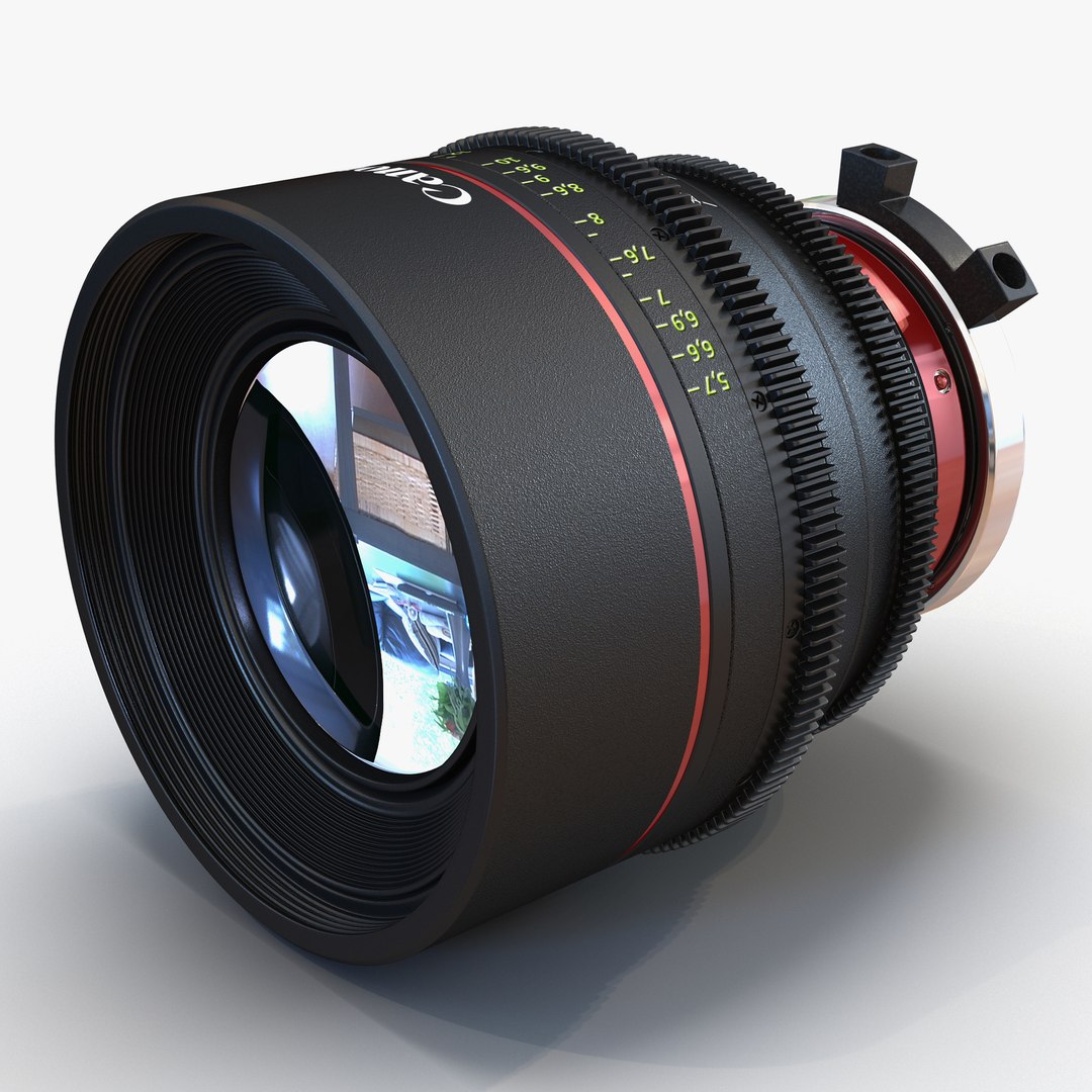 Canon Lens 3D Model 3D model preview