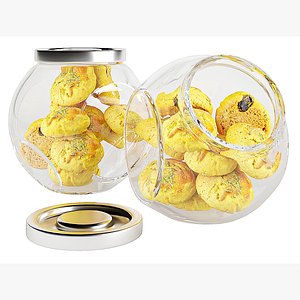 Chocolate Chip Cookies in a Glass Jar 09