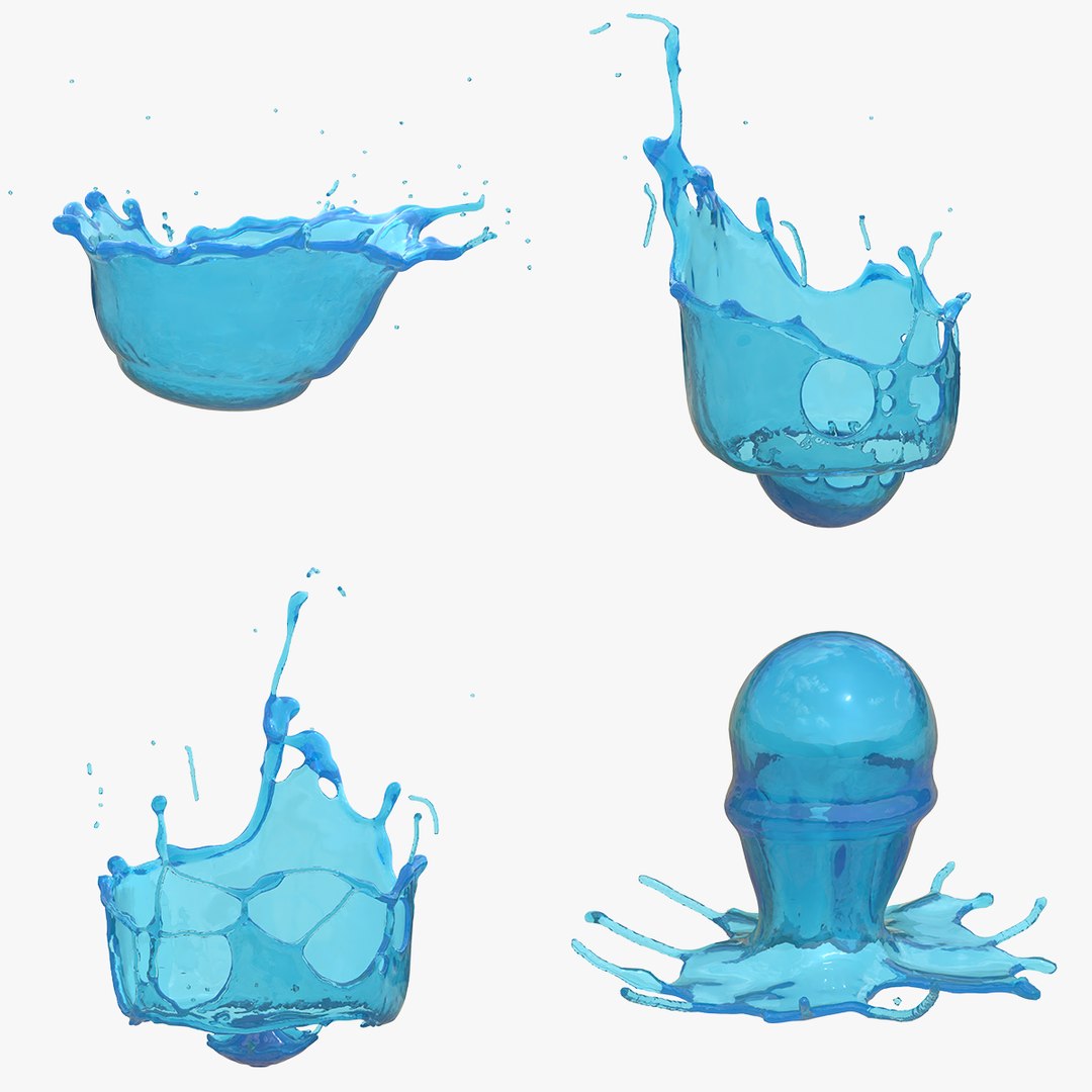 3D Splash Collection Pack 09 - TurboSquid 2369381