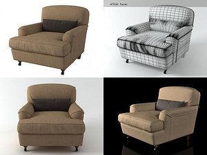 3D raffles armchair model