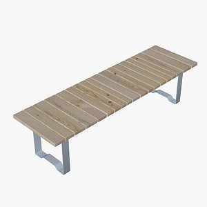Bench public 3D model
