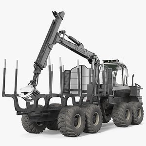 Forwarder Forestry Vehicle Dirty model