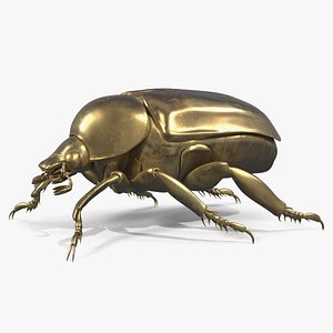 Egyptian Scarab Figurine Gold