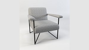 3D Modern Accent Chair model