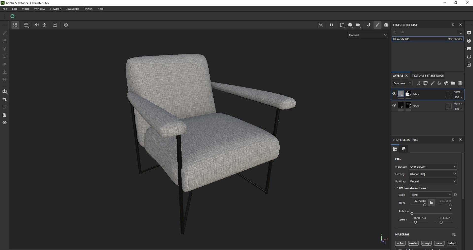 3D Modern Accent Chair Model - TurboSquid 2369068