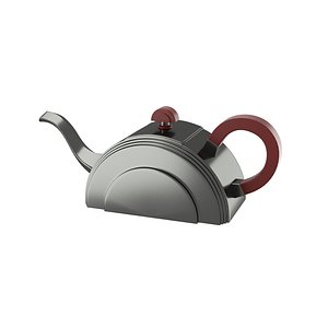 art deco teapot 3D model