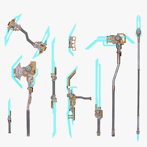 3D Sci fi elite weapon collection