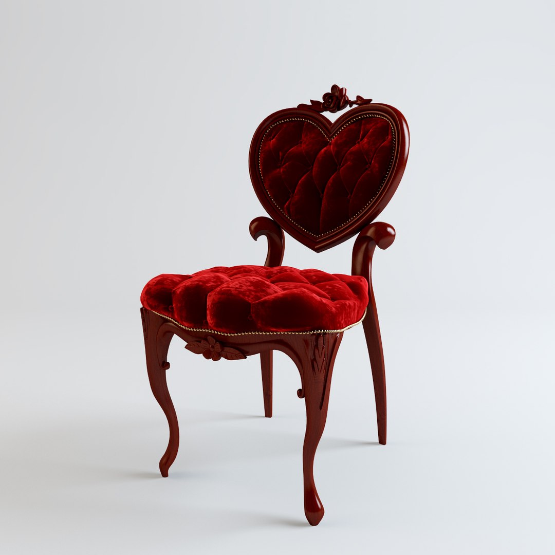 Heart Tufted Red Velvet Max