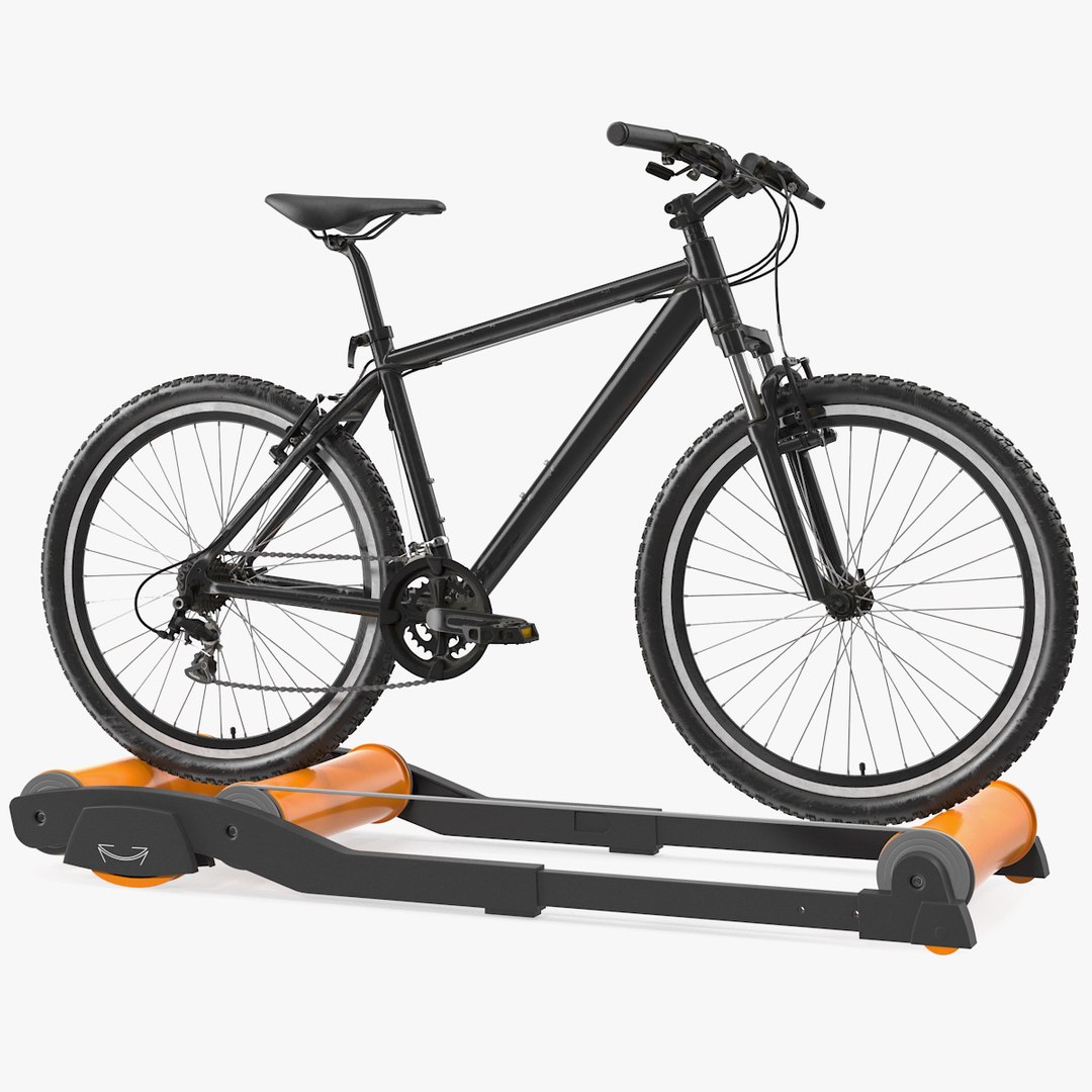 Mountain Bike Riding Roller Platform 3D model preview