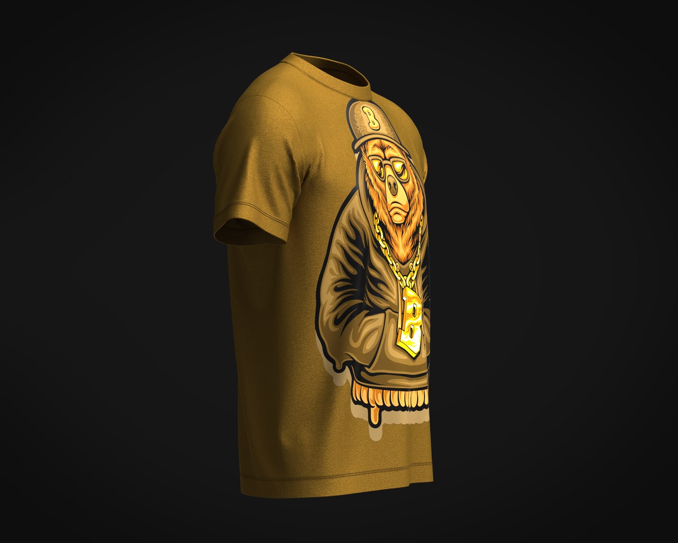 3D T-Shirt Rapper Bear - TurboSquid 2014370